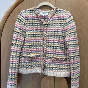 Ba&sh Striped Knit Cardigan size S